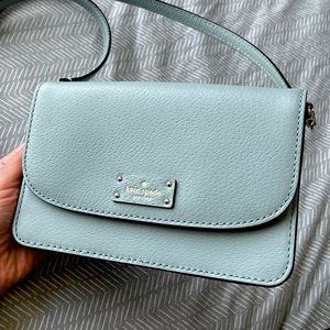 Kate spade crossbody Seafoam blue/green color